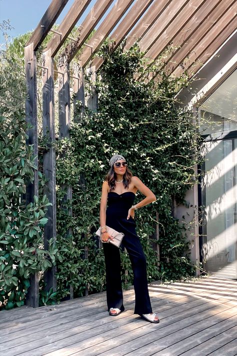 All about the details:black_heart: Lucyswhims, Ootd, knit tube top, pleated trousers, chunky slides, sandals, studded sandals, Head scarf, suede back, black on black. #LTKstyletip #LTKshoecrush #LTKfit Lucy Whims, Ootd Knit, Lucy Hernandez, Chunky Slides, Knit Tube Top, Coachella Fashion, Style Inspiration Spring, Pleated Trousers, Style Inspiration Fall