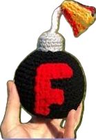 F Bomb Crochet Pattern Free, Crochet Stuffies, Crochet Ornaments, Crochet Stuff, Crochet And Knitting, Free Crochet Pattern, Little Things, Free Crochet, Crochet Projects