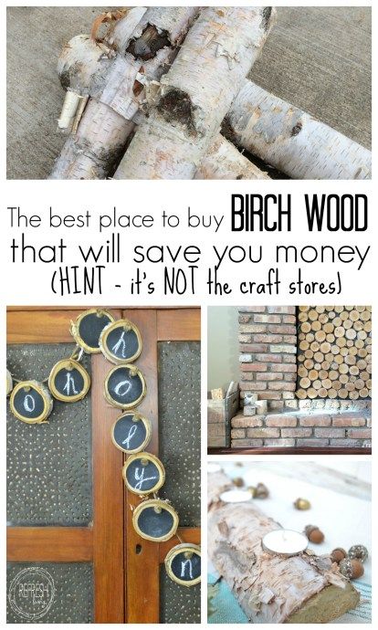 You can save a ton of money on your holiday crafts by avoiding the craft stores for birch wood!! Diy Winter Wreath, Birch Wood Crafts, Log Decor, Winter Wreath Diy, Birch Logs, Natural Decor, Branch Decor, Lou Lou, Rustic Country Wedding