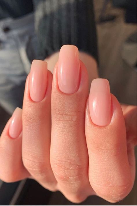 Squoval French Tip, Squoval French Tip Nails, Elegant Nude Nails, Round Square Nails, Nails Squoval, Square Oval Nails, Rounded Acrylic Nails, Oval Nails Designs, Nail Tip Designs