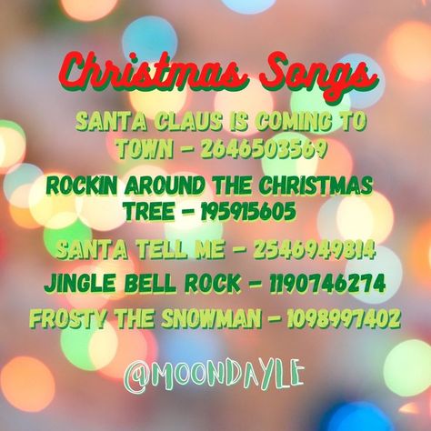 Song Decals Bloxburg, Bloxburg Christmas Decal Codes, Christmas Roblox Codes, Roblox Codes For Songs, Song Codes For Bloxburg, Christmas Decal Codes, Christmas Decals Bloxburg, Bloxburg Christmas Outfit Codes, Bloxburg Christmas Decals