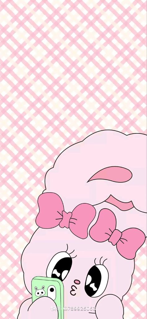 Esther Bunny Wallpaper, Esther Loves You, Esther Bunny, Cute Aesthetic Wallpaper, Clouds Wallpaper Iphone, Cow Wallpaper, Background Minimal, Wallpaper Iphone Love, Bunny Wallpaper