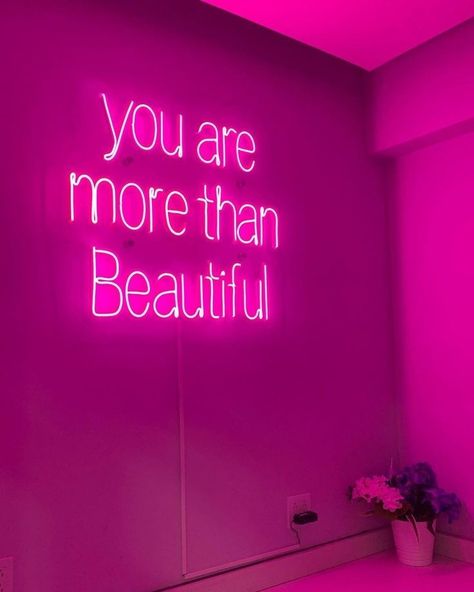 Pure Soul, Neon Signs Quotes, Neon Quotes, Pink Quotes, Neon Aesthetic, Neon Wallpaper, Pink Vibes, Pink Neon, Everything Pink