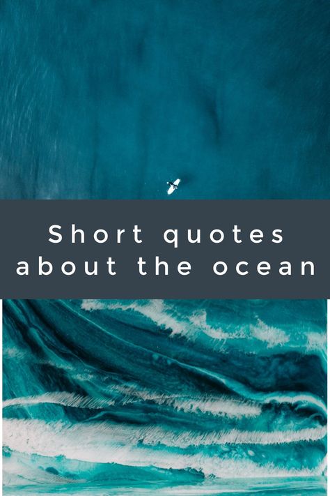 A beautiful selection of inspiring quotes about the ocean. If you love the sea these quotations will really move you. Life Is A Wave Quotes, Quotes About Ocean Inspiration, Quotes Sea Inspirational, Small Ocean Quotes, Sea And Me Quotes, Ocean Beauty Quotes, Life Is Like A Wave Quote, Healing Ocean Quotes, Beautiful Ocean Quotes