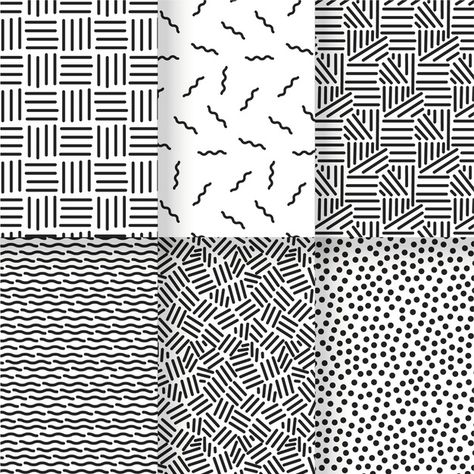 Black and white lines seamless pattern t... | Free Vector #Freepik #freevector #pattern #texture #template #line Graphic Patterns Black And White, Texture Template, Lichtenstein Pop Art, Clay Patterns, Pattern Template, Pattern Texture, Black And White Lines, Line Patterns, Graphic Patterns