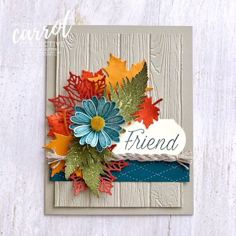 Pumpkin Cards Handmade, Autumn Cards Handmade, Handmade Fall Cards, Fall Cards Handmade, Cards Cricut, Stampin Up Karten, Fall Greeting Cards, Autumn Cards, Daisy Cards