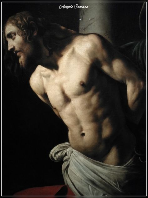 Caravaggio. Flagellazione di Rouen [dettaglio] Michelangelo Caravaggio, Caravaggio Paintings, Rococo Art, Baroque Painting, Baroque Art, Jesus Painting, Italian Painters, Arte Obscura, A Level Art