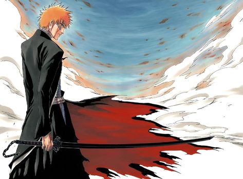 Bleach Ichigo Bankai, Ichigo Bankai, Tensa Zangetsu, Ichigo Kurosaki Wallpaper, Ichigo Manga, Kubo Tite, Yoruichi Shihouin, Kenpachi Zaraki, Ichigo Y Rukia