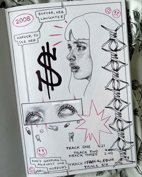 Jane Margolis Drawing, Scetchbook Draws Ideas, Art Sketchbook Aesthetic, Scetchbook Draws, Jane Margolis, Spiderman Art Sketch, Emo Art, Sketchbook Art Journal, 1 Tattoo