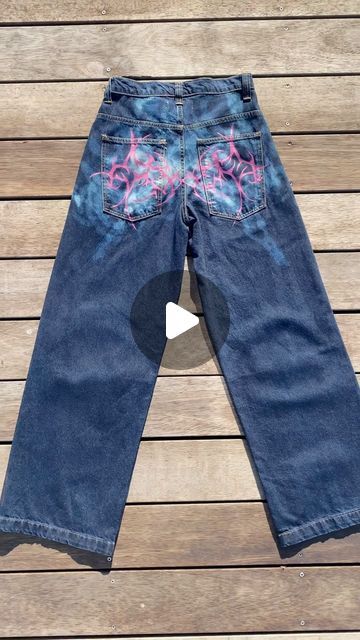 Valentine on Instagram: "🌀💖 26” waist 🆙♻️ @jadedldn low rise collosus jean💤.

♻️ All jeans through website link in bio / Dm💤 ♻️ 

#upcycledfashion #tribal #upcycle #1of1 #handpainted #fashion #painting #bleach #diycraft #craft #smallbusiness #melbourne #custom #upcycled #paint #linkinbio #art #jeans #denim #outfitoftheday #ootd" Art Jeans, All Jeans, Upcycled Fashion, Fashion Painting, Website Link, Jeans Denim, Low Rise, Outfit Of The Day, Link In Bio