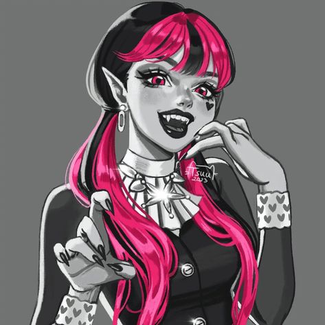 Draculaura Aesthetic, Arte Monster High, Monster High Pictures, Moster High, Catty Noir, Monster High Art, Monster High Characters, High Art, Monster High Dolls