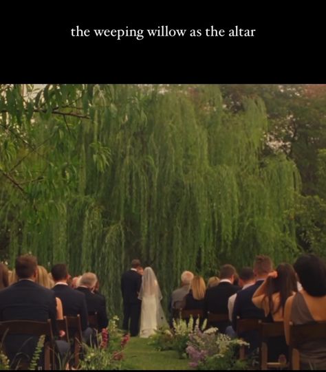 Whimsical Wedding Theme Romantic, Super 8 Wedding, Willow Wedding, Willow Tree Wedding, A Willow Tree, Freetime Activities, Willow Trees, Engagement Dinner, Theme Nature