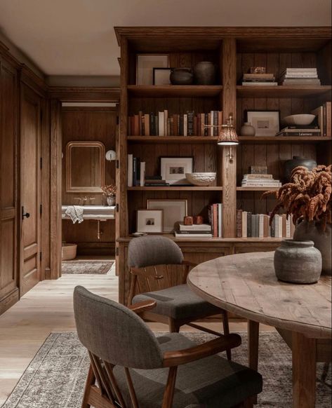 Earthy Home, Amber Lewis, Amber Interiors, Built Ins, Dining Room Decor, Cozy House, Interior Inspiration, Interior Architecture, Bookshelves