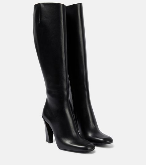 Denim Knee High Boots, Pointy Toe Boots, Luxury Boots, Leather Knee High Boots, Leather Western Boots, Black Knee High Boots, Pointed Toe Boots, Beautiful Boots, Knee High Leather Boots