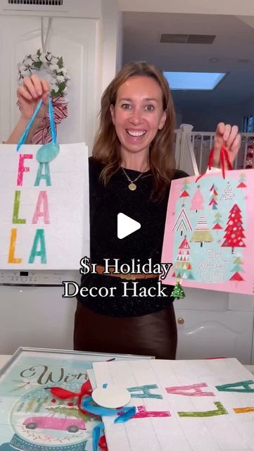 Shannon Doherty on Instagram: "$1 GENIUS HOLIDAY DECOR HACK!!🎄 SAVE & SHARE this easy idea for fun holiday decor! Only costs $1!! Also makes a really cute gift - can make smaller or bigger ones too! Love doing this!🎄

LIKE + COMMENT - “hack” - I will send you links to some holiday bags for you to do this hack at home and the frames you need!! Make sure you’re following me to get the links sent to you!!

Love sharing these easy ideas with you guys!! Xoxox #holiday #christmas #christmasdecor #decorhacks #decorhack #momhacks #momsofinstagram" Holiday Decor Hacks, Shannon Doherty, Holiday Bags, Holiday Bag, Mom Hacks, Easy Ideas, Cute Gift, Holiday Christmas, Decorating Tips