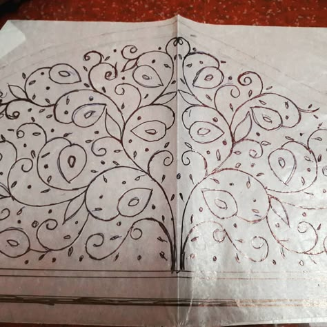 Aari Kodi Design Tracing, Tracing Paper For Aari Work, Aari Work Trace Paper Designs For Blouse, Aari Tracing Designs For Blouse, Aari Work Tracing Patterns, Disney Car Stickers, Aari Tracing Paper, Kodi Design, Machine Embroidery Blouse