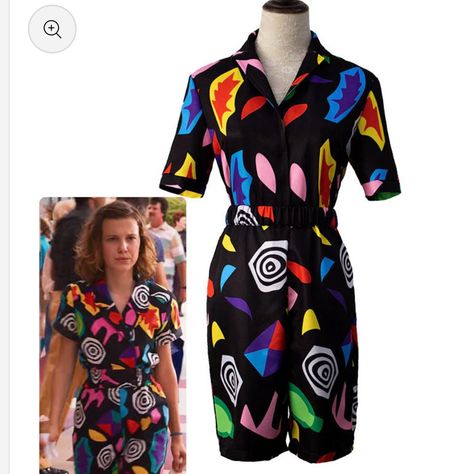 Nwt. Never Worn. Stranger Things Costume, Eleven Character From The Mall Scene. Stranger Things Costume Eleven, Halloween Costume Stranger Things, Stranger Things Season 3 Eleven, Season 3 Eleven, Cute 80s Outfits, Eleven Stranger Things Costume, Eleven Costume, Eleven Cosplay, Stranger Things Cosplay