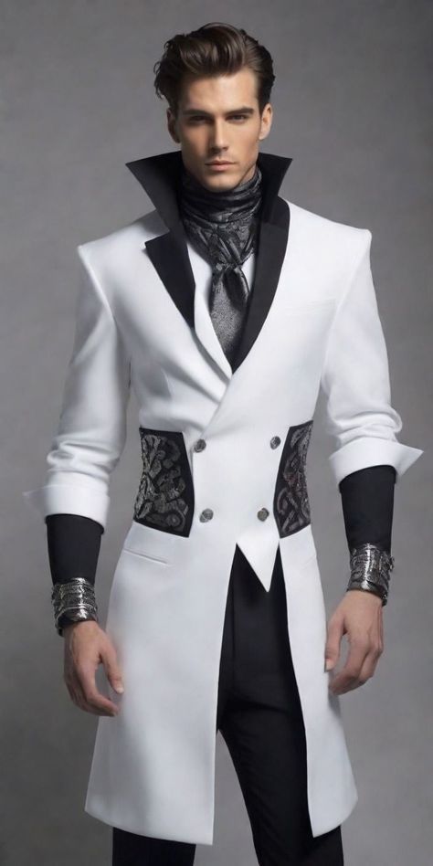 Classy Suits, Concept Clothing, Cyberpunk Fashion, Fashion Suits For Men, Futuristic Fashion, Stylish Mens Outfits, Original Fashion, Fashion Inspiration Design, Fantasy Fashion