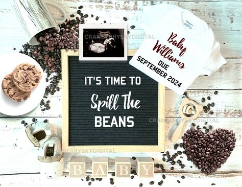 Coffee And Pregnancy, Winter Pregnancy Announcement, Announcement Pictures, Sonogram Pictures, Christmas Minimalist, I'll Be Home For Christmas, Pregnancy Announcement Template, Christmas Baby Announcement, Baby Due Date