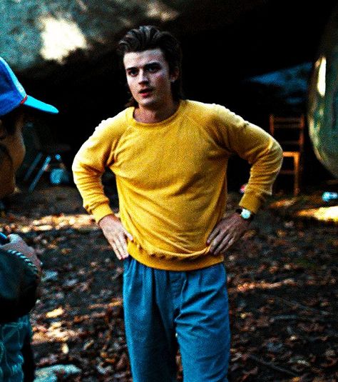 Joe Kerry, Stranger Things Outfit, Stranger Things Poster, Stranger Things Steve, Stranger Things Characters, Ideal Boyfriend, Joe Keery, Steve Harrington, Stranger Things Season