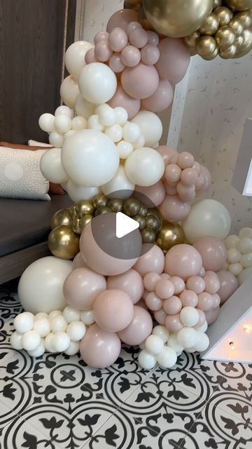 Charlotte Balloons | Karina on Instagram: "I had the absolute pleasure of creating this magical balloon setup for a spectacular 70th birthday celebration!✨  Thank you again @qcbeautystudio for allowing me to be part of your celebrations!!  It was an absolute blast to bring the spirit of joy and celebration to this occasion! 🥳💫 These colors were  just the perfect match!!  • • Balloon’s & Gold hoop: @letsballooncharlotte   Marquee Numbers: @cr_kids_event  • • 🎈 Are you planning a special event or milestone celebration? Let us help you create unforgettable memories with our balloon decor! Fill out our inquiry form in our bio, and let’s bring your vision to life! 🎈💫 #charlotteballoons #charlotteballoonartist #70thbirthday" Birthday Celebration Video, How To Do Balloon Garland Video, Flying Balloons Video, Clear Balloon With Balloons Inside, Foil Balloon Installation, 260 Balloon Rainbow, Kids Events, Balloon Art, 70th Birthday