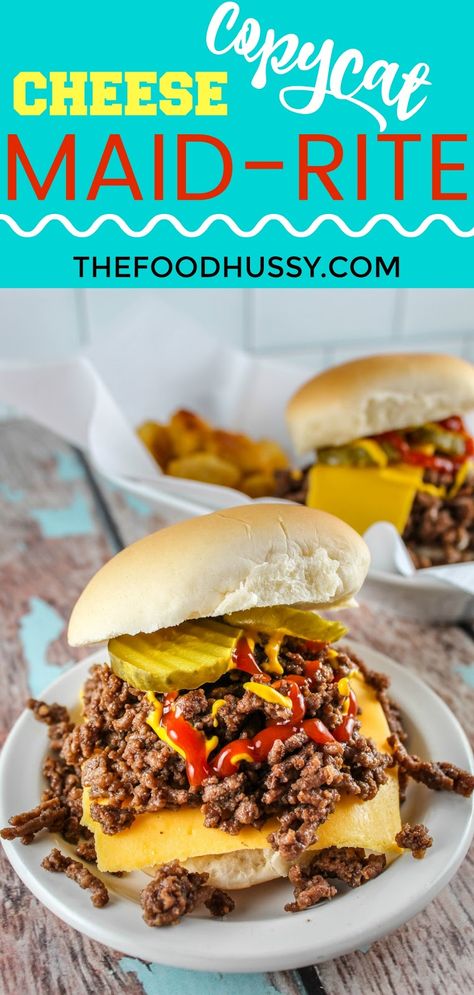 Recipe: Copycat Cheese Rite Maid Rite | The Food Hussy! Ohio Recipes, Fried Cheese Curds, Recipe Copycat, Loose Meat Sandwiches, Meat Sandwich, Tailgating Recipes, Summer Meals, Restaurant Dishes, Cheese Curds