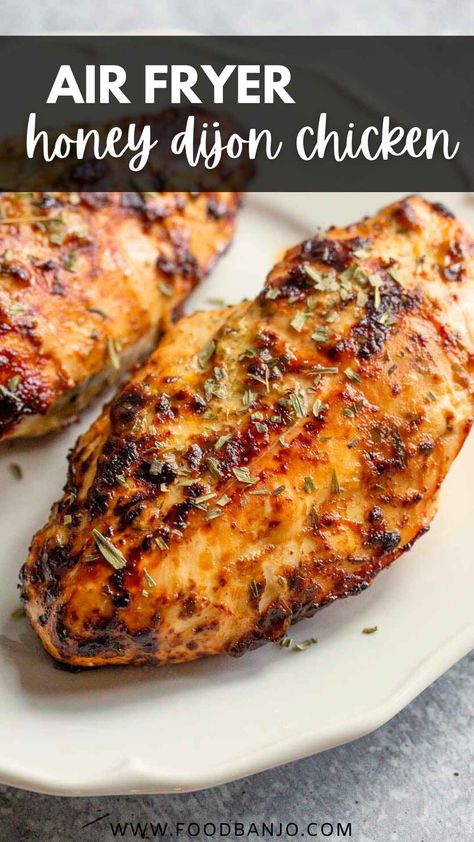 air fryer honey dijon chicken Honey Dijon Chicken, Air Fryer Recipes Chicken Breast, Dijon Chicken, Air Fried Food, Air Fryer Oven Recipes, Honey Dijon, Air Fry Recipes, Honey Mustard Sauce, Air Fryer Recipes Chicken