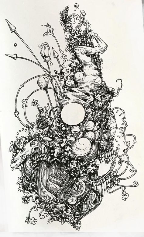 Peter Draws, Abstract Doodles, Fineliner Art, Automatic Drawing, Line Doodles, Ink Doodles, Organic Art, Ink Illustrations, Pen Art