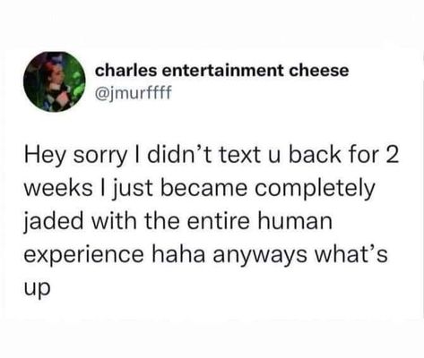 Sorry I Didn't Text You Back, U Up Text, Sorry For Not Texting Back, Human Experience Quotes, Twitter Thoughts, Neurodivergent Things, Mental Health Humor, Text Me Back, 2024 Board