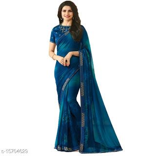 Georgette Saree: Starting Rs 899/- Free COD Whatsapp+919162246868 Plain Georgette Saree, Saree With Designer Blouse, Latest Saree Trends, Party Saree, Georgette Saree With Blouse, Latest Saree, Designer Sarees Collection, Plain Saree, Lehenga Style