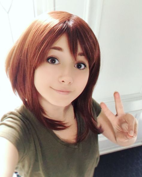 Uraraka Cosplay, My Hero Academia Cosplay, Cosplay Cute, Epic Cosplay, Beautiful Red Hair, Ochako Uraraka, Cute Costumes, Different Hairstyles, Hair Art