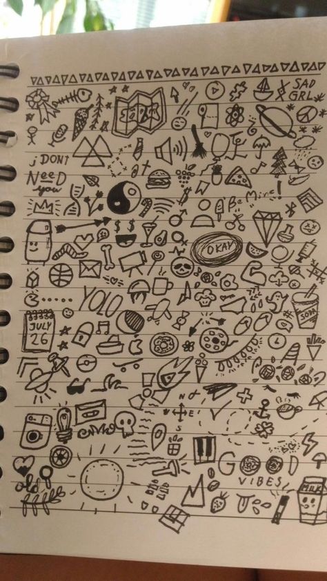 Grunge Doodles Easy, Hipster Drawings, Doddle Art, Notebook Drawing, Hand Doodles, Arte Grunge, Doodle Pages, Indie Drawings, Easy Doodles