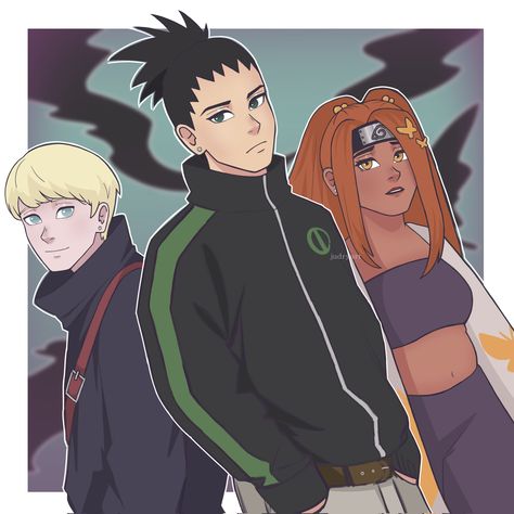 Team 10, Naruto, Anime, Blue