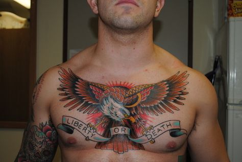 chest piece Red Tail Hawk Tattoo, Hawks Tattoo, Red Tailed Hawk Tattoo, Atom Tattoo, Red Tail Hawk, Freedom Tattoos, Hawk Tattoo, Tattoo Chest, Cactus Tattoo