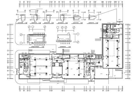 Download The Commercial Complex Plan With Working Drawing AutoCAD File Free Building Complex Plan, Commercial Complex Plan, Resort Admin Block Plan, 2d Plan Autocad, Commercial Building Plans, Autocad Plan Section Elevation, Commercial Complex, Drawing Block, Working Drawing