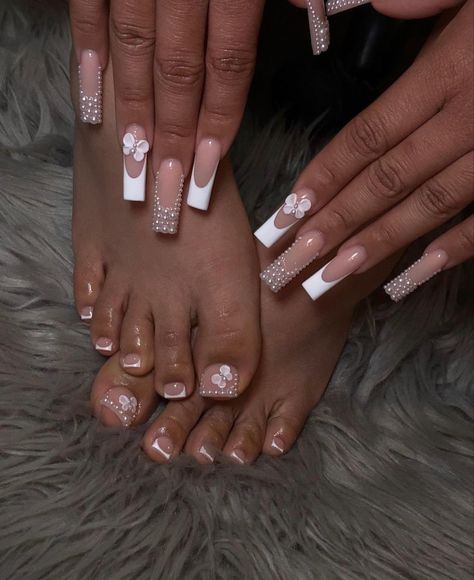 Acrylic Toes, Acrylic Toe Nails, Pink Ombre Nails, Short Square Acrylic Nails, Long Acrylic Nails Coffin, Acrylic Nails Coffin Pink, Pearl Nails, Unique Acrylic Nails, Long Square Acrylic Nails