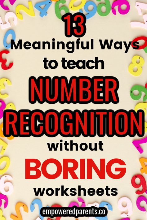 Teaching Preschool Numbers, How To Teach Math To Preschoolers, Number Ideas For Preschool, Number Recognition Activities 11-20 Math Games, Learn Numbers Activities, Numeracy Ideas For Preschool, Practicing Numbers Preschool, Maths For Preschoolers Activities, Numeral Recognition Activities