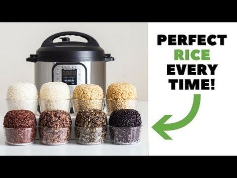 Here is your fail-proof guide for Instant Pot Rice. White rice, brown rice, and many more, basically a rice pressure cooking encyclopedia. Instantpot Rice, Rice Basmati, How To Reheat Rice, Instant Pot Rice, Pressure Cooker Rice, Rice White, Perfect Rice, Easy Instant Pot Recipes, Instant Pot Dinner Recipes