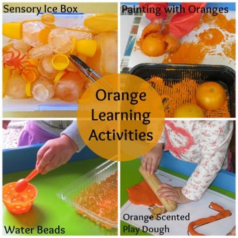 Learning Colors – Orange - Pinned by @PediaStaff – Please Visit  ht.ly/63sNt for all our pediatric therapy pins Orange Activities, Teaching Colours, Colour Activities, Learning Colours, Green Activities, Color Of The Week, Preschool Colors, Pediatric Therapy, Orange Scent