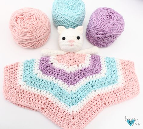 Crochet Kitten Lovey Free Pattern, Kitty Lovey Crochet Pattern Free, Cat Lovey Pattern, Crochet Cat Lovey Free Pattern, Dinosaur Lovey Crochet Free Pattern, Crochet Lovey Free Pattern, Beginning Crochet, Dog Sweater Crochet Pattern, Treble Crochet Stitch