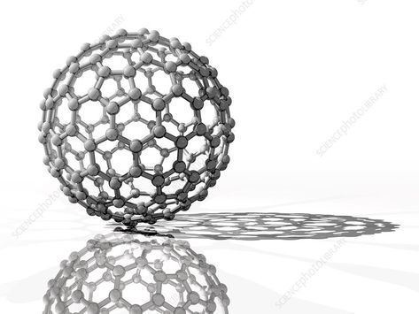 Fullerene molecule. Molecular model of the spherical fullerene molecule C180. Fullerenes are structurally distinct forms (allotropes) of carbon. Allotropes Of Carbon, Library Website, Future Vision, Science Photos, Quantum Computer, Emerging Technology, Medical Technology, Model Making, Buy Prints