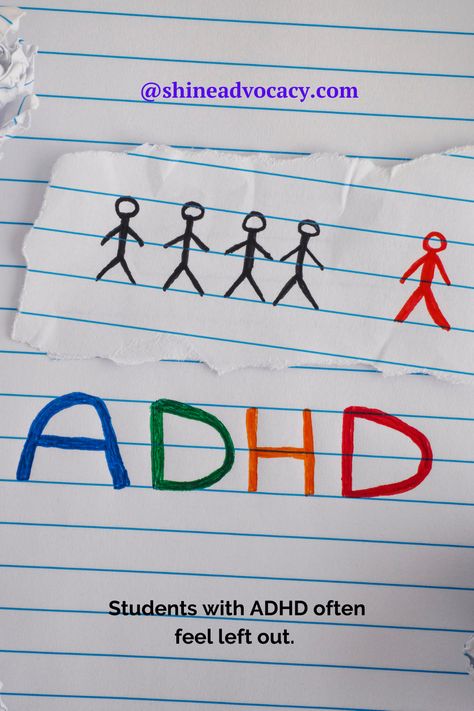 ADHD is one of the most common neurodevelopmental disorders in children. Its core symptoms are inattention and hyperactivity/impulsivity. Students with ADHD often feel left out, as their brain may be developing at a slower rate than peers so they are lagging in academic and/or social skills. Depending on the source, it is estimated 9-11% of students have diagnosed ADHD. #ADHD #specialeducation #advocate Womens Health Care, Left Out, Feeling Left Out, Womens Health, Social Skills, Special Education, Meant To Be, Feelings