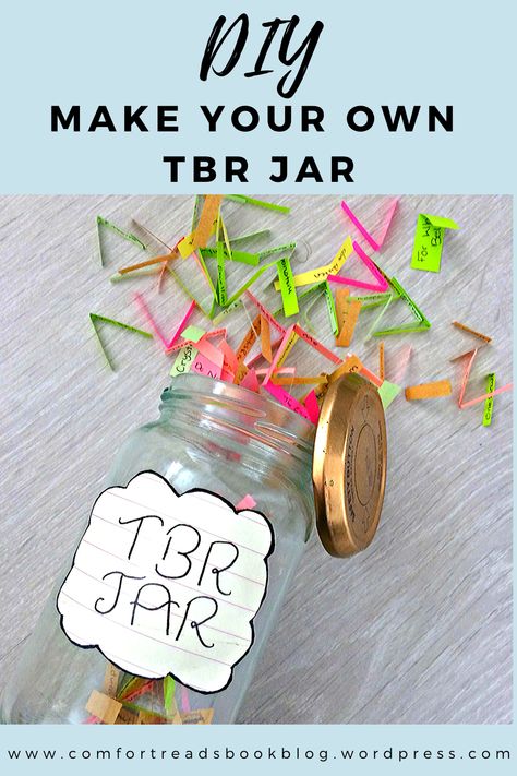 A TBR Jar is a must have for people with an overflowing and forgotten TBR. It's great way to help any reader chose your next read and it's so simple to make! Tbr Jar Prompts, Tbr Jar Ideas, Tbr Ideas, Tbr Jar, Bookish Crafts, Dollar Store Hacks, Reading Aesthetic, Book Things, Jar Diy