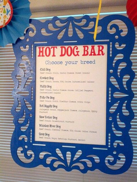 Puppy Party Hot Dog Bar, Hot Dogs In Crock Pot, Crock Pot Hot Dogs, Hot Dog Bar Menu, Peeps Cupcakes, Cupcakes Colorful, Cupcakes With Marshmallow Frosting, Dog Fundraiser, Party Meals