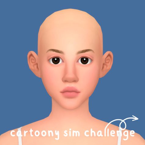 simtronics cartoony sim challenge Sims 4 Cas Challenge, Sims Challenge, Save File, Sims 4 Cas, Cartoon Styles, Eye Color, Body Shapes, Sims 4, Quick Saves