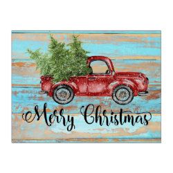 Cute Retro Red Truck Country Christmas Christmas Tissue Paper, Christmas Trinkets, Christmas Rustic, Vintage Red Truck, Christmas Red Truck, Truck Signs, Christmas Doormat, Shirt Art, Christmas Truck