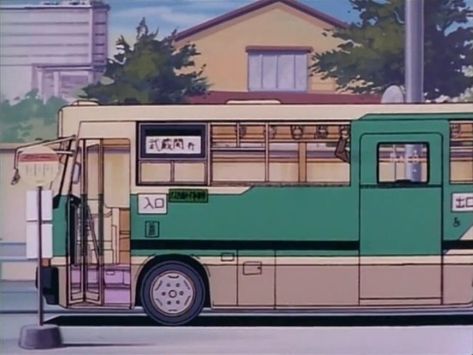 Bus Reference, Manga School, Bus House, Bus Station, Bus Stop, Anime Inspired, School Bus, Public Transport, Aesthetic Anime