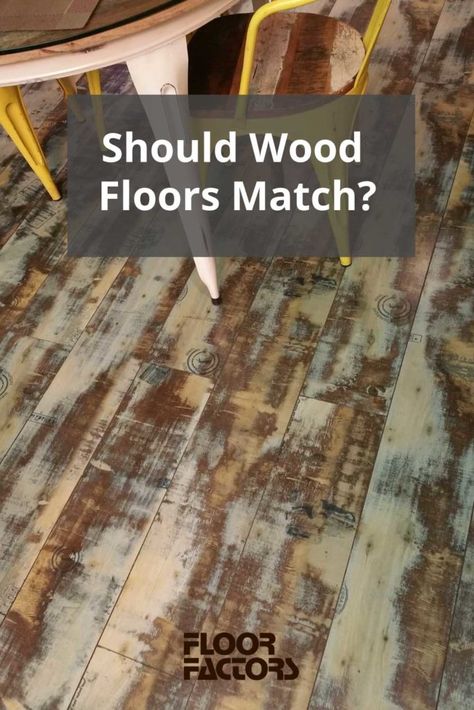 Do Wood Floors Have to Match? Contrasting Floors Between Rooms, How To Mix Different Wood Floors, Best Flooring For Whole House Wood, Mismatched Hardwood Floors, Matching Wood Floors, Wood Floor To Wood Floor Transition, Mix Match Flooring Ideas, Mixing Hardwood Floors From Room To Room, Mismatched Wood Floors