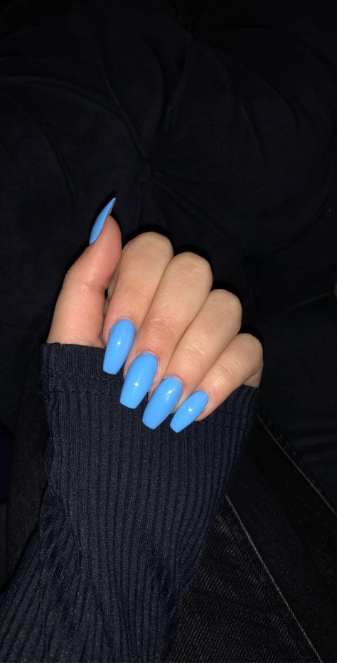 Blue Neon Nails, Neon Blue Nails, Blue Nail, Neon Nails, Nails Inspo, Best Acrylic Nails, Neon Blue, Nails Nails, Blue Nails