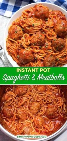 Instant Pot Spaghetti And Meatballs, Jambalaya Recipe Instant Pot, Pressure Cooker Spaghetti, Pasta One Pot, Instant Pot Spaghetti, Instant Pot Pasta Recipe, Instant Pot Dinner Recipes, Easy Instant Pot Recipes, Spaghetti And Meatballs